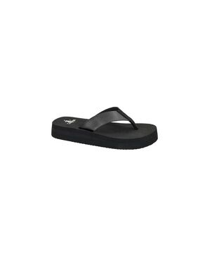 Corkys Women's Black Platform Flip Flop Sandals